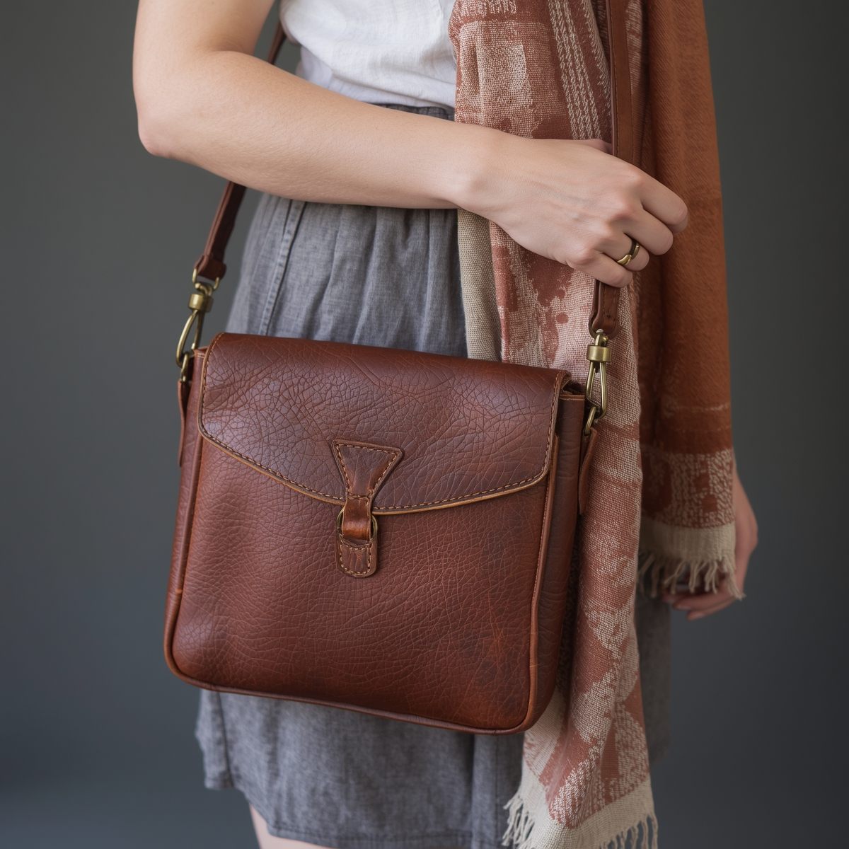 Handmade fabric doll with natural hair